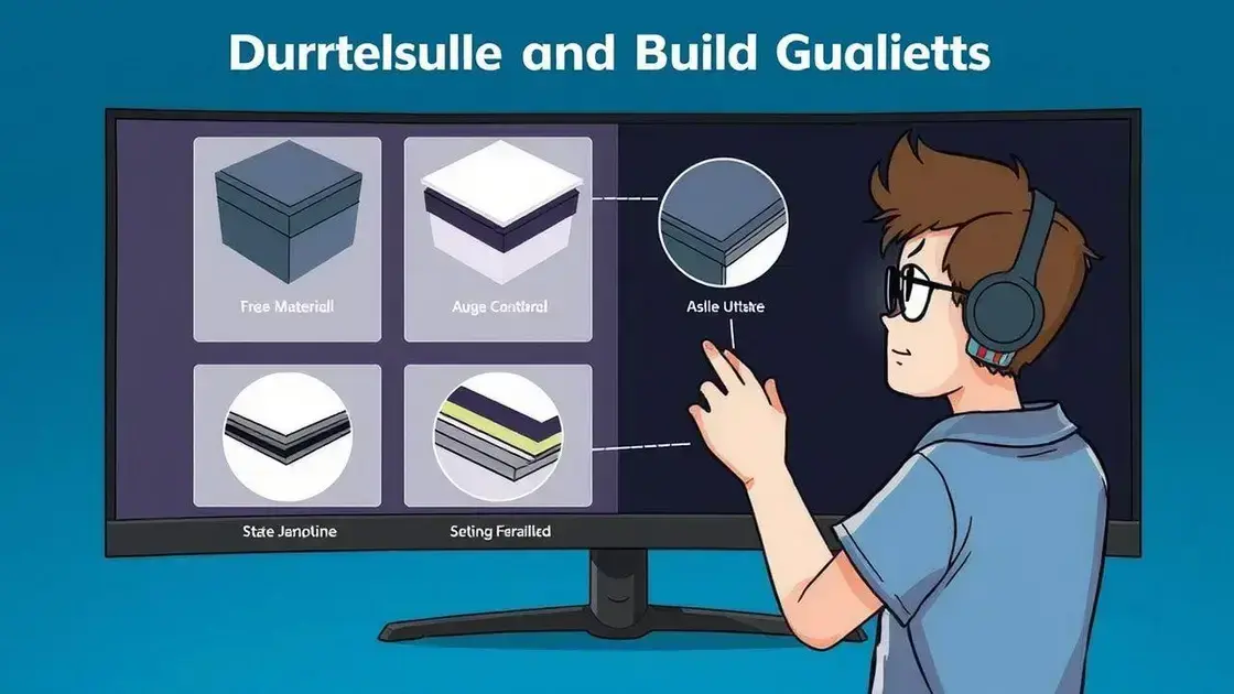 Durabilidade e Qualidade de Construção